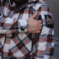 Тактична мілітарі Сорочка FCT демісезон утеплена в клітинку Бордова-біла (36 номер)