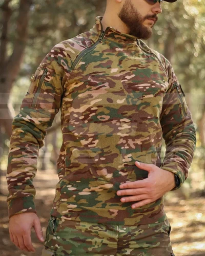 Кофта фліс Анорак лонгслів з блискавками мультикам 40-42/3 40-42/3