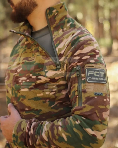 Кофта фліс Анорак лонгслів з блискавками мультикам 40-42/3 40-42/3