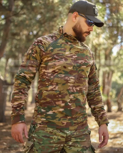 Кофта фліс Анорак лонгслів з блискавками мультикам 40-42/3 40-42/3