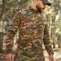 Кофта фліс Анорак лонгслів з блискавками мультикам