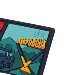 Шеврон/патч резиновый ПВХ “ЖТА Покровськ”