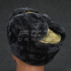 Шапка-вушанка набивне хутро сіре сукно Atacs FG
