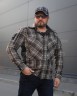 Тактическая милитари Рубашка FCT демисезон утеплена в клетку Коричнево-серая (28 номер) 40-42/3