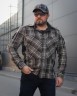 Тактическая милитари Рубашка FCT демисезон утеплена в клетку Коричнево-серая (28 номер) 40-42/3