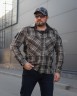 Тактическая милитари Рубашка FCT демисезон утеплена в клетку Коричнево-серая (28 номер) 40-42/3