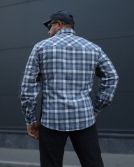 Тактична мілітарі Сорочка FCT Blackbeard демісезон в клітинку Блакитна (14 номер) 