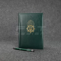 Блокнот дневник НГУ с нанесением хаки А5