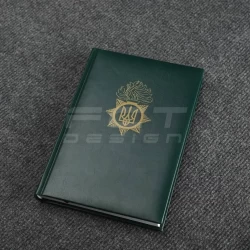 Блокнот дневник НГУ с нанесением хаки А5