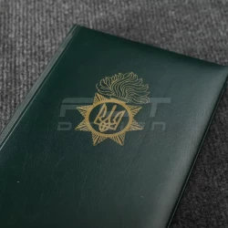 Блокнот дневник НГУ с нанесением хаки А5