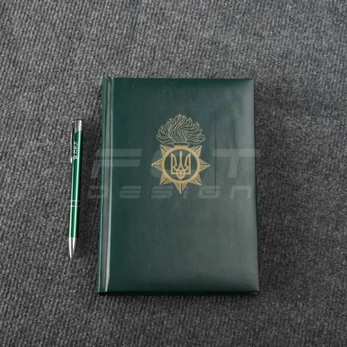 Блокнот щоденник НГУ з нанесенням хакі А5 21х29,7 см 21х29,7 см