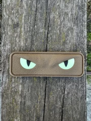 Шеврон/патч гумовий ПВХ Очі кота койот