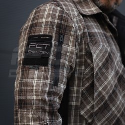 Тактична мілітарі Сорочка FCT демісезон утеплена в клітинку Коричнева (33 номер)