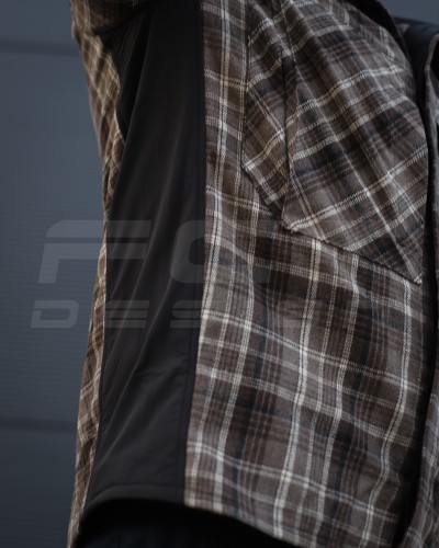 Тактическая милитари Рубашка FCT демисезон утепленая в клетку Коричнева (33 номер) 40-42/3