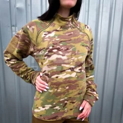 Кофта фліс жіноча Анорак лонгслів з блискавками мультикам