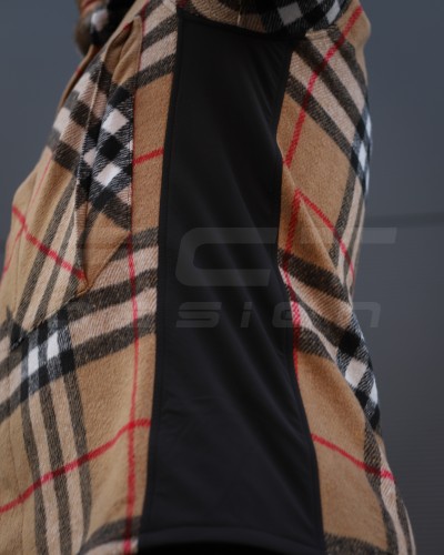 Тактическая милитари Рубашка FCT демисезон утеплена в клетку Оранжево-бежевая (37 номер) 40-42/3