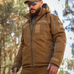 Куртка тактическая зимняя Хантер койот Софтшелл