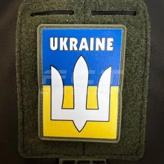 Шеврон/патч гумовий ПВХ Тризуб Україна