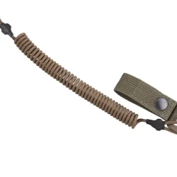Шнур страхувальний Тренчик із карабіном койот