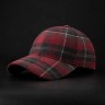 Кепка бейсболка FCT утеплена в клітинку червона (7 номер) 58 58