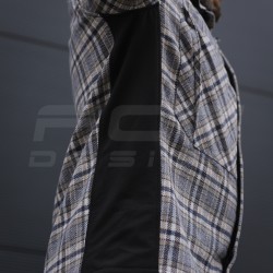 Тактична мілітарі Сорочка FCT демісезон утеплена в клітинку Бежево-синя (42 номер)