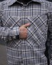Тактична мілітарі Сорочка FCT демісезон утеплена в клітинку Бежево-синя (42 номер)  40-42/3 40-42/3