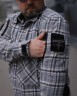 Тактична мілітарі Сорочка FCT демісезон утеплена в клітинку Бежево-синя (42 номер)  40-42/3 40-42/3