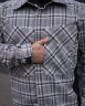 Тактическая милитари Рубашка FCT демисезон утеплена в клетку Бежево-синяя (42 номер) 40-42/3