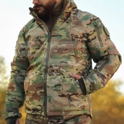 Куртка тактическая зимняя Хантер мультикам Софтшел