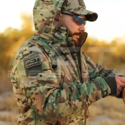 Куртка тактическая зимняя Хантер мультикам Софтшел