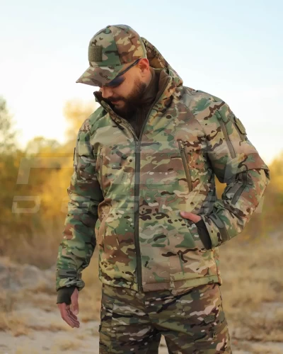 Куртка зимова Хантер Софтшел фліс Мультикам 40-42/3 40-42/3