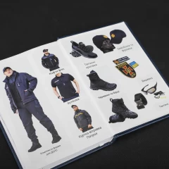 Блокнот щоденник ДСНС темно-синій А5 з тисненням датований