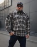 Тактическая милитари Рубашка FCT демисезон утепленная в клеточку Коричнево-черная (32 номер) 40-42/3