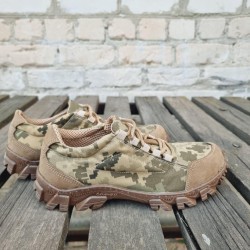 Кросівки літні тактичні Енерджі з тканинними вставками піксель ЗСУ