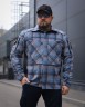 Тактическая милитари Рубашка FCT демисезон утеплена в клетку Голубая (41 номер) 40-42/3