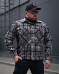 Тактична мілітарі Сорочка FCT утеплена в клітинку Сіра (5 номер)