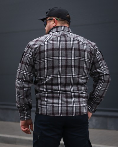 Тактична мілітарі Сорочка FCT утеплена в клітинку Сіра (5 номер) 40-42/3 40-42/3