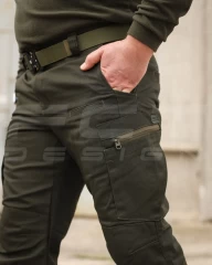 Штани джинси тактичні стрейч канвас ХБ хакі
