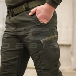 Брюки джинсы тактические стрейч канвас ХБ хаки