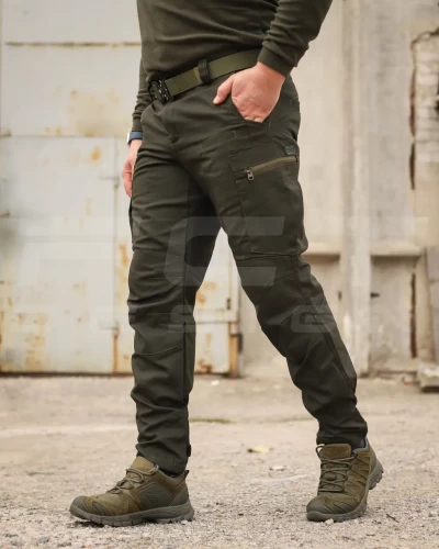Штани джинси тактичні стрейч канвас ХБ хакі 42 42