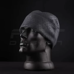 Шапка флисовая соты Гексагон Серая