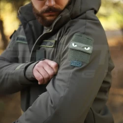 Куртка тактическая зимняя Хантер хаки Софтшелл