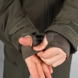 Куртка тактическая зимняя Хантер хаки Софтшелл