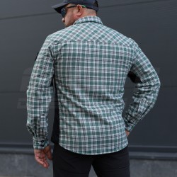 Тактична мілітарі Сорочка FCT Blackbeard демісезон в клітинку Зелена (7 номер)