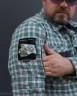 Тактическая милитари Рубашка FCT Blackbeard демисезон в клетку Светло-Зеленая (7 номер)  40-42/3