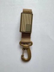 Карабін тактичний койот з велкро