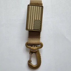 Карабін тактичний койот з велкро