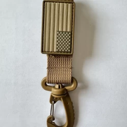 Карабін тактичний койот з велкро