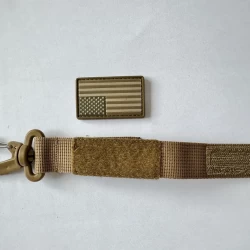 Карабін тактичний койот з велкро