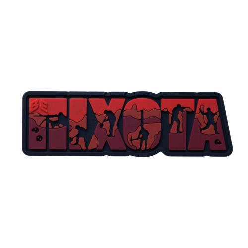 Шеврон/патч резиновый ПВХ “Пехота” красный 